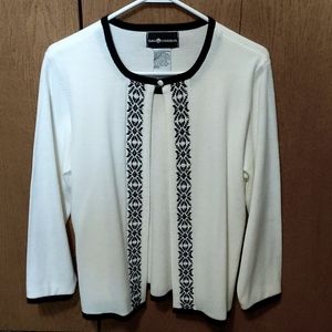 Sag Harbor "Mock" Sweater Set